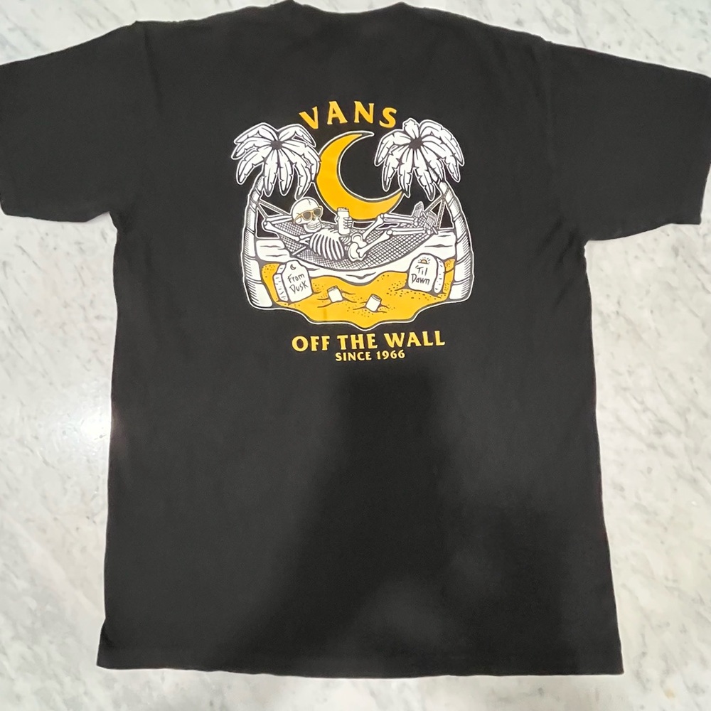 Vans From Dusk ‘Til Dawn skeleton/beach t shirt